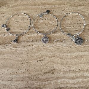 Silver Charm Bracelet Trio